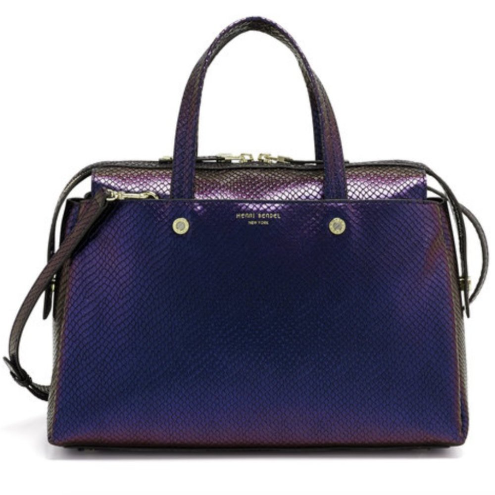 Henri Bendel Bowery Holographico Snake Satchel